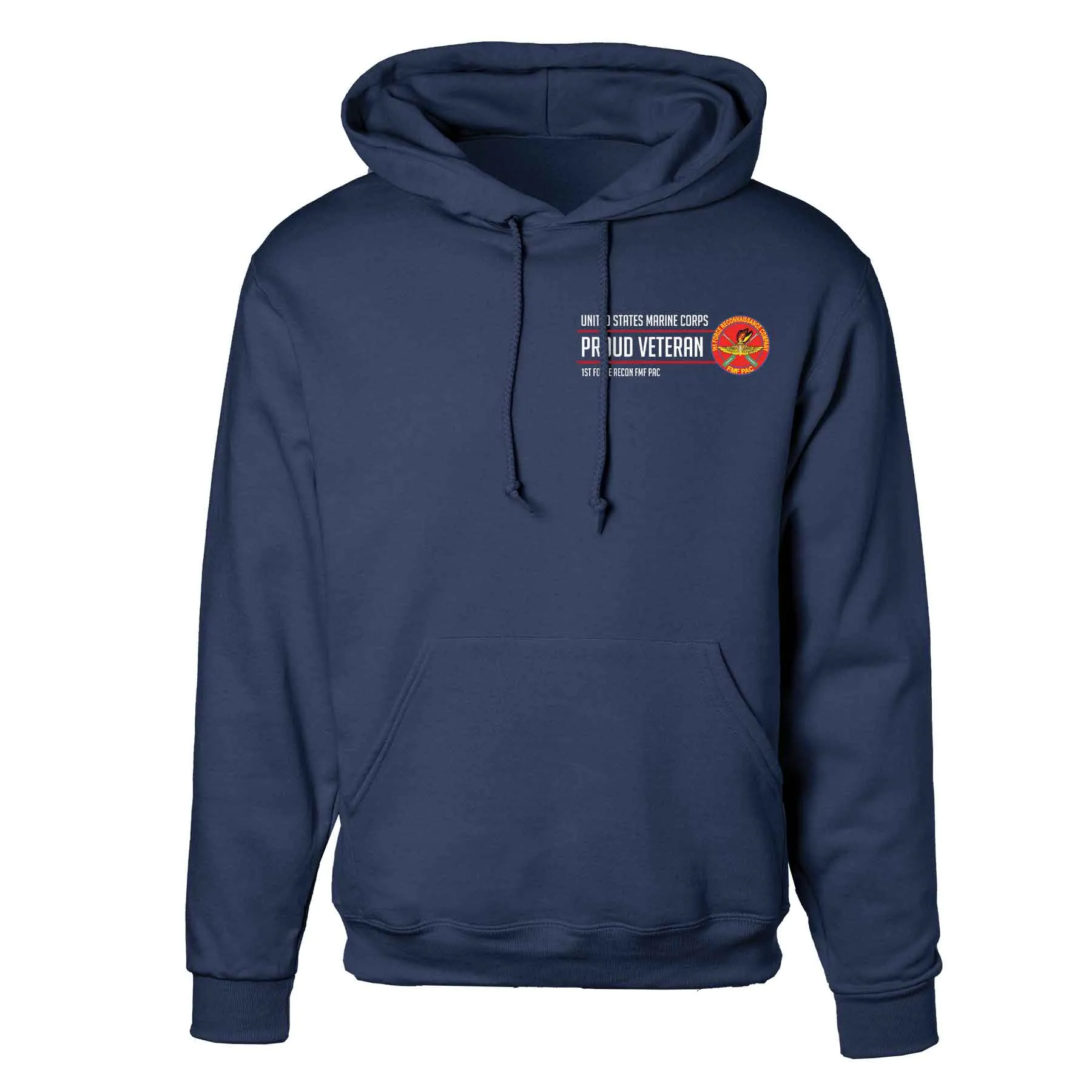 1st Force Recon FMF PAC Proud Veteran Hoodie