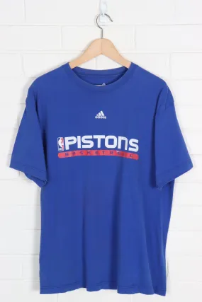 ADIDAS Detroit Pistons Basketball NBA Royal Blue Tee (XL)