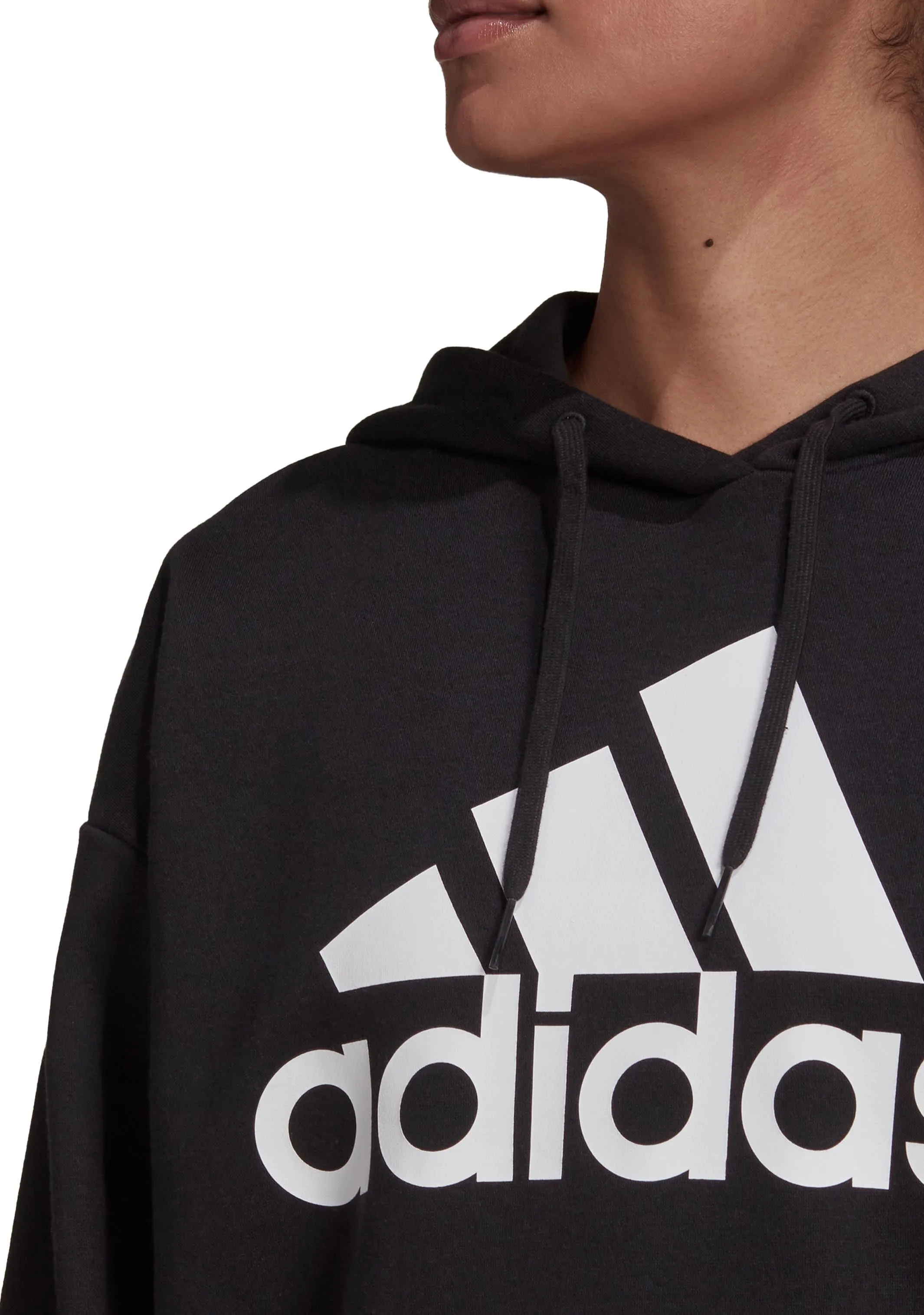 Adidas Womens Essentials Logo Boyfriend Fleece Hoody <br> HD1756