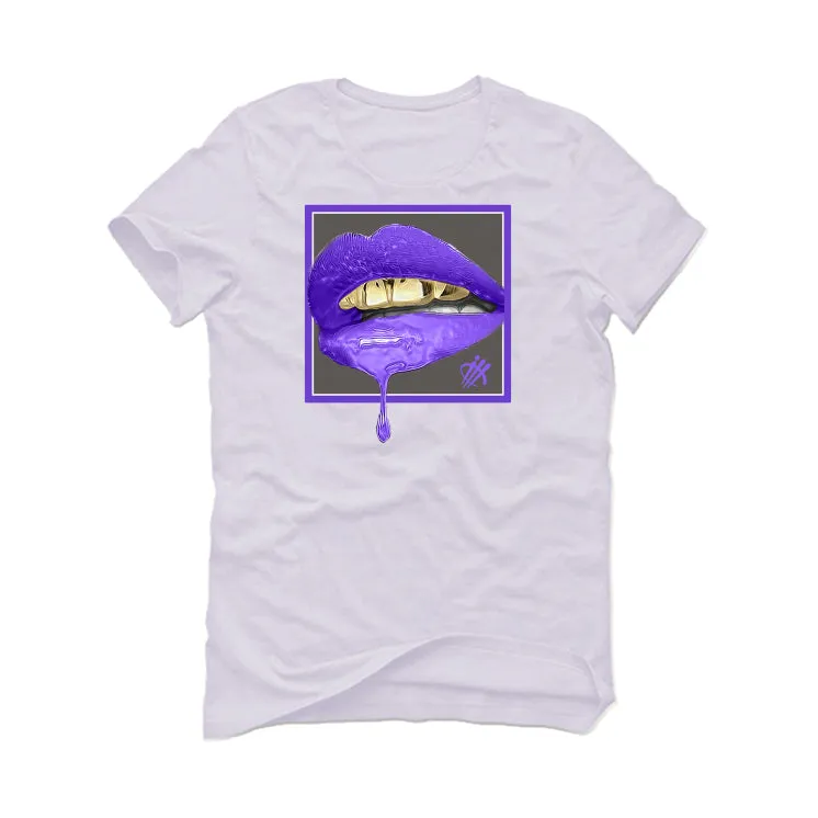 AIR JORDAN 3 "DARK IRIS" White T-Shirt (LIPSTICK)