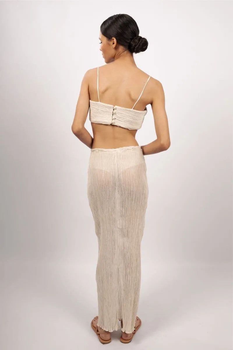 AMANERA RUCHED MAXI SKIRT