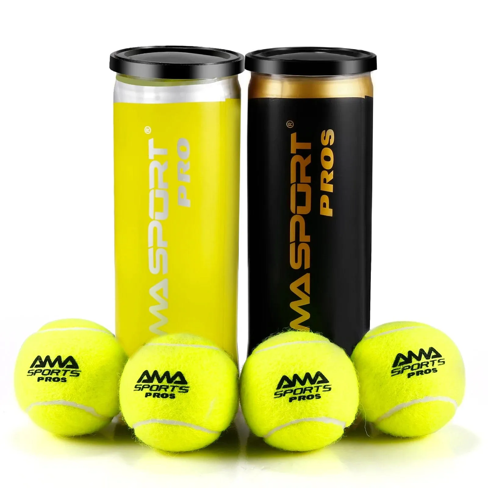 AMASPORT Padel Pro/Pro /Pro S Padel Paddle Tennis Balls 3 Pcs for Training Balls