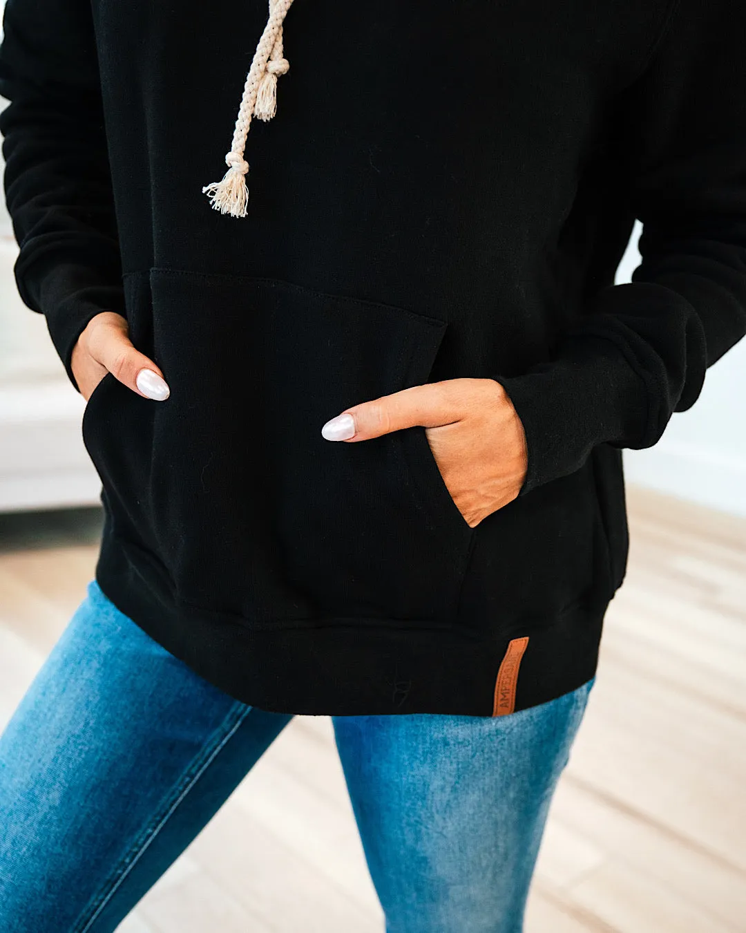 Ampersand Ave Staple Hoodie - Black FINAL SALE