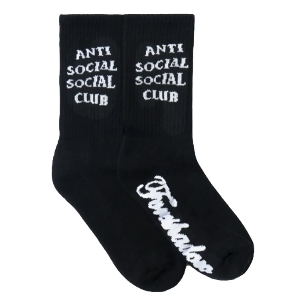 ANTISOCIALSOCIALCLUB CPFM X ASSC BLACK SOCKS-BLACK