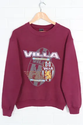 Aston Villa Crest Logo Premier League EPL Football Sweatshirt (M)