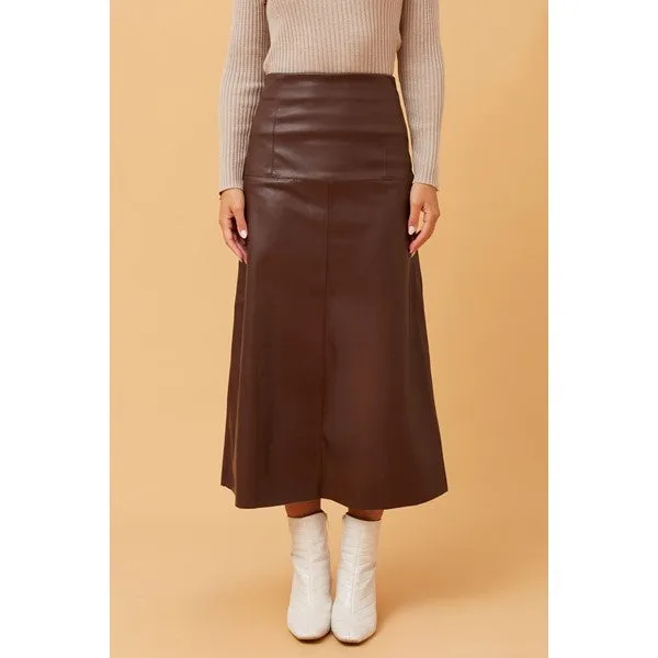 AUBREE LEATHER SKIRT