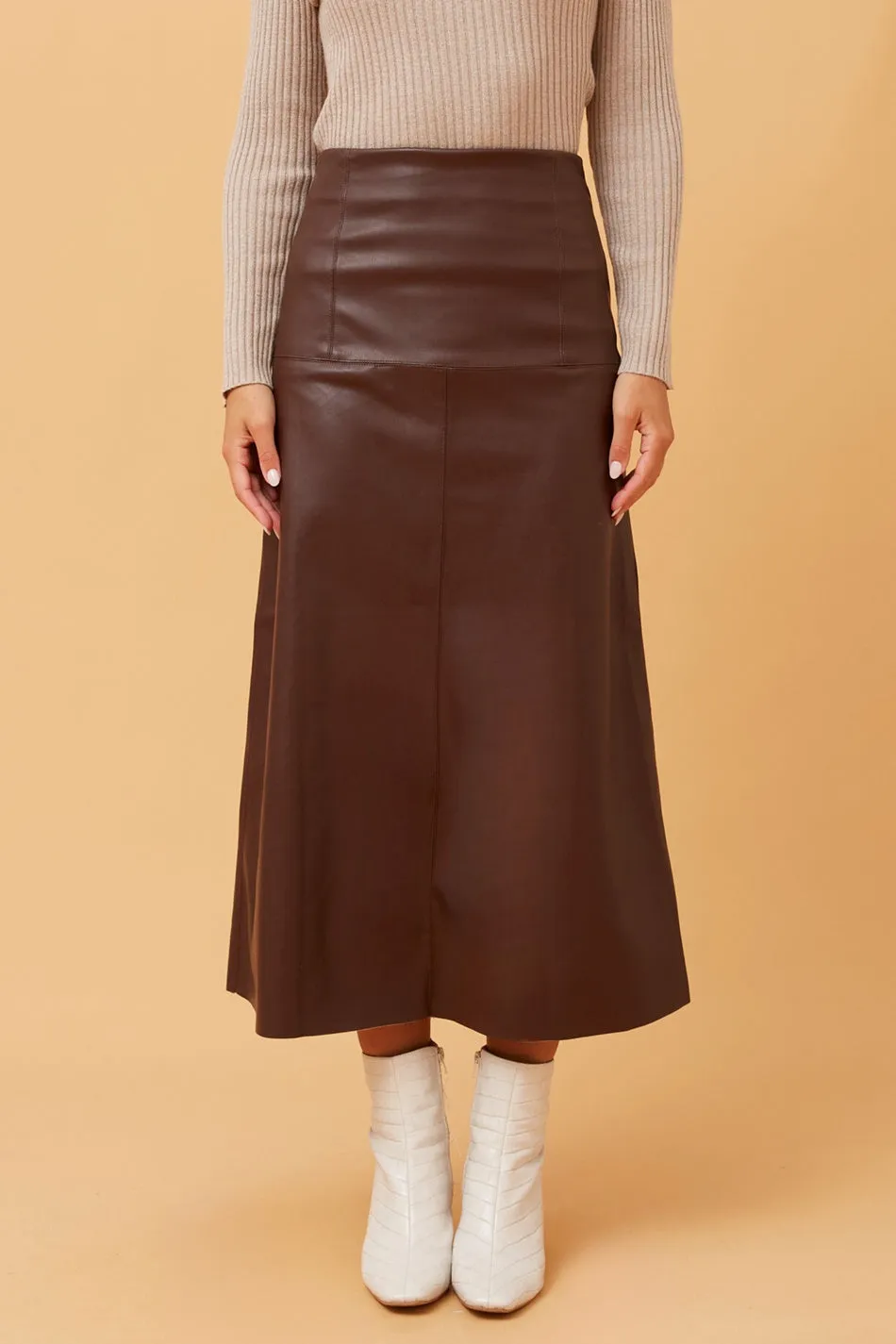 AUBREE LEATHER SKIRT