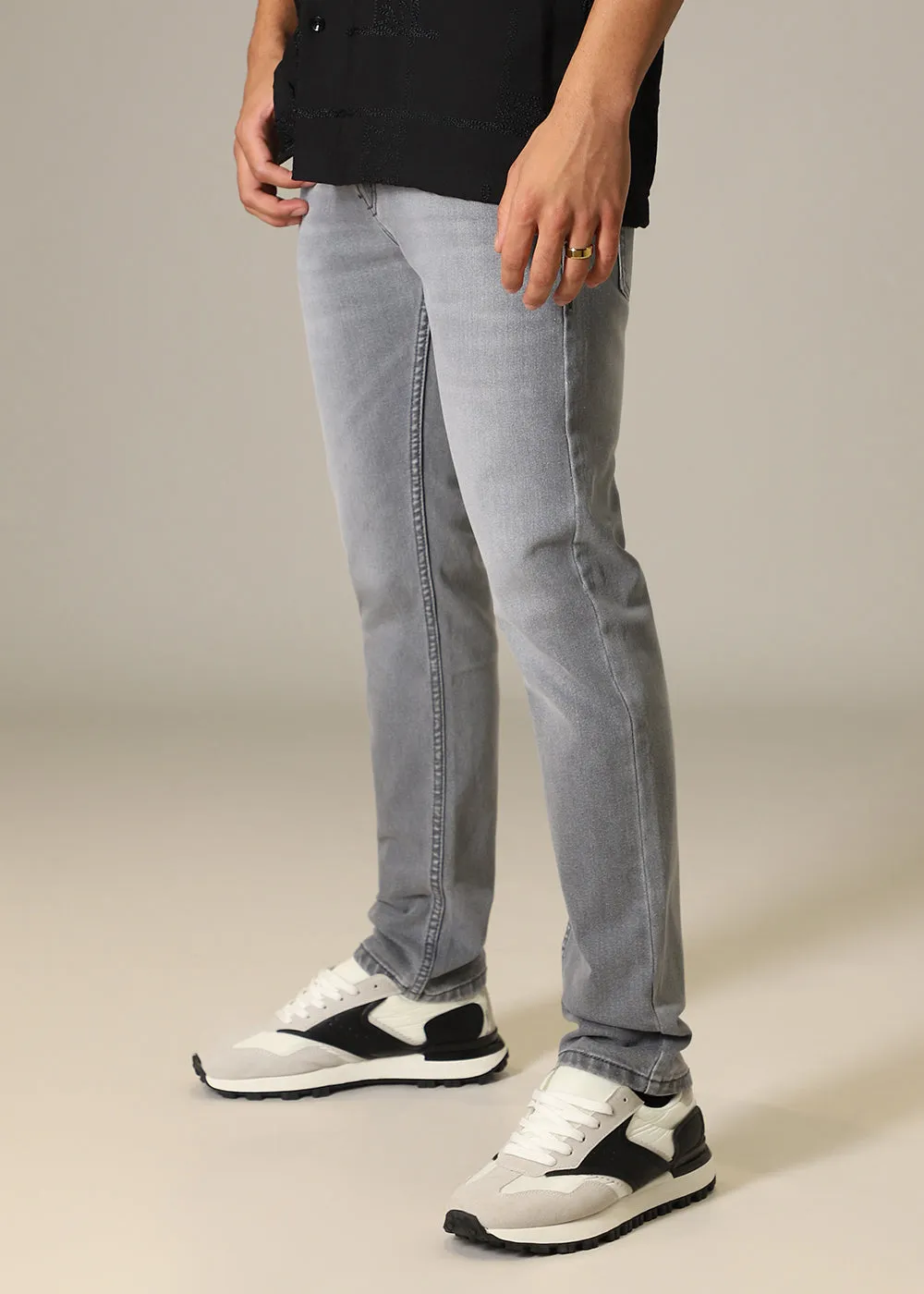 Aura Gray Slim fit Jeans