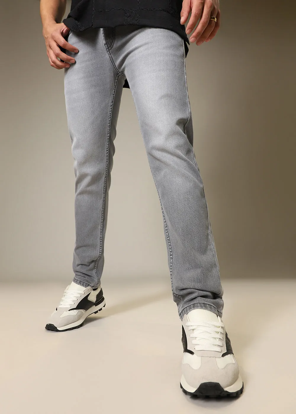 Aura Gray Slim fit Jeans