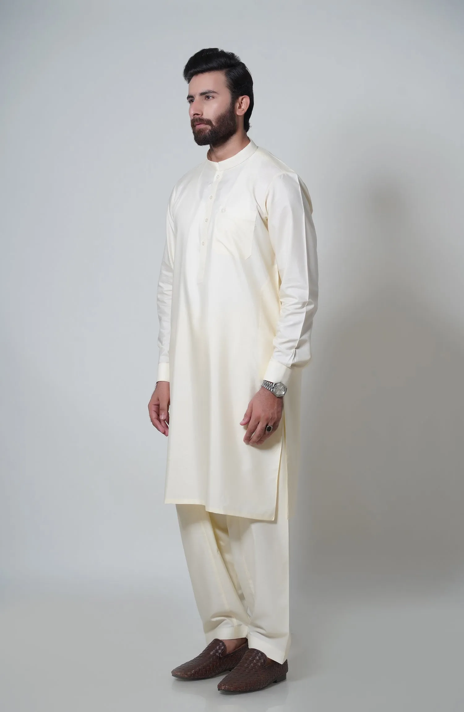 Basic Band Collar Shalwar Suit