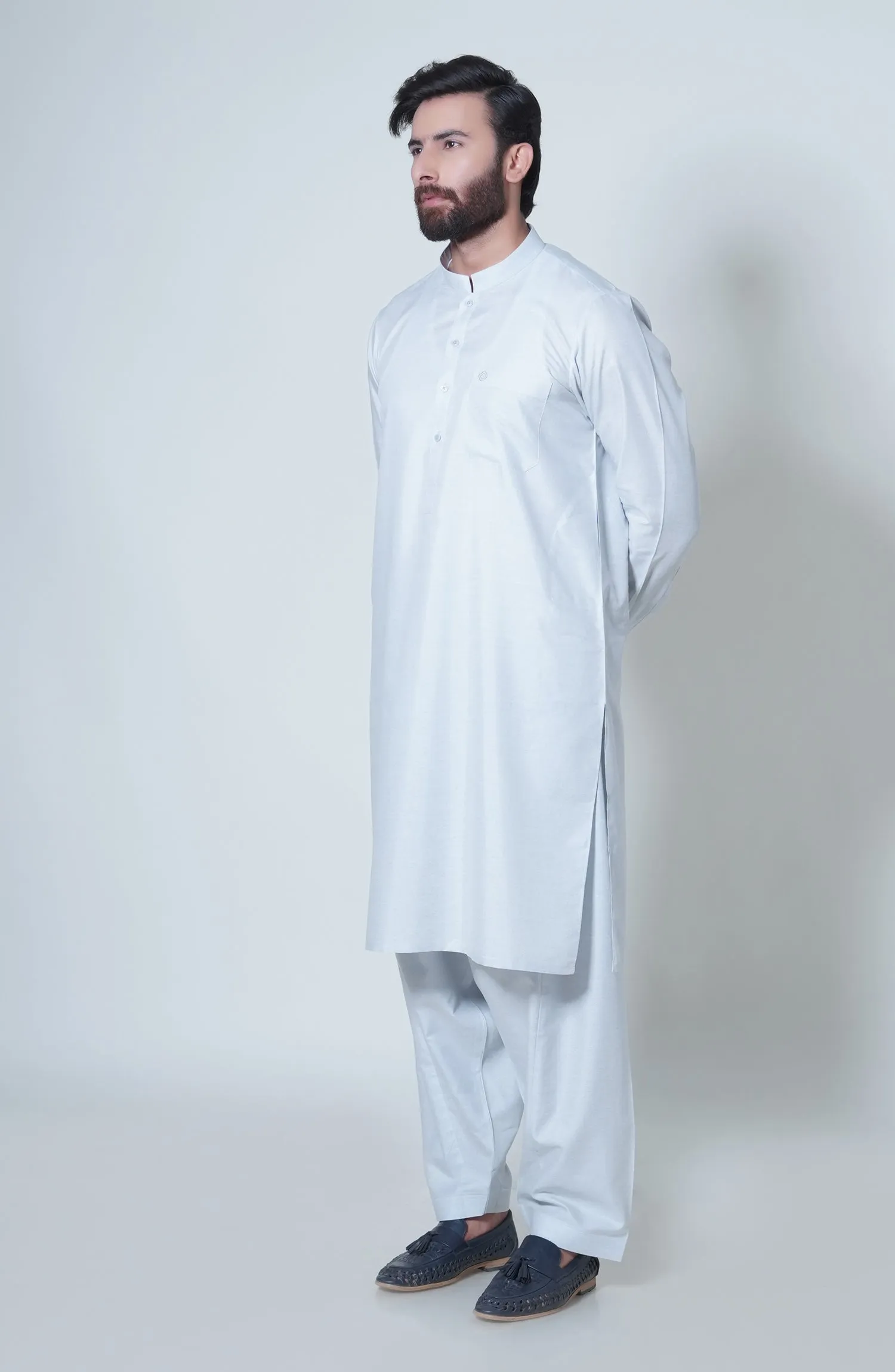 Basic Band Collar Shalwar Suit