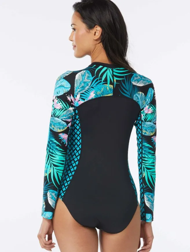 BEACH HOUSE SPORT DELRAY BOTANICAL LONG SLEEVE ONE PIECE