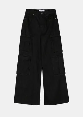 Black Cargo Jeans