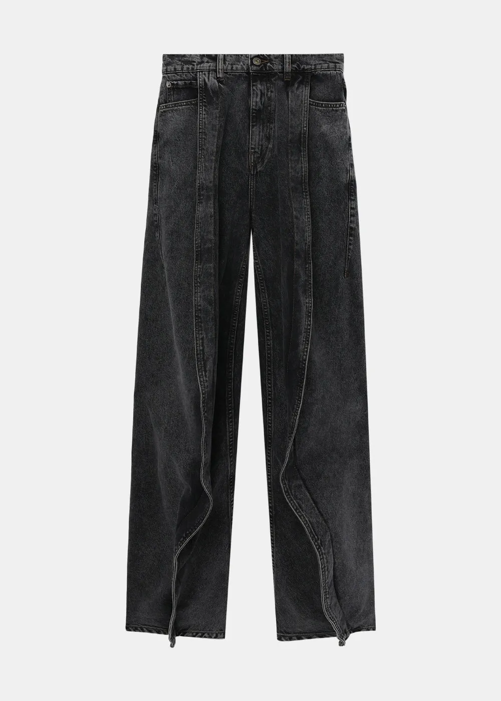 Black Evergreen Banana Jeans