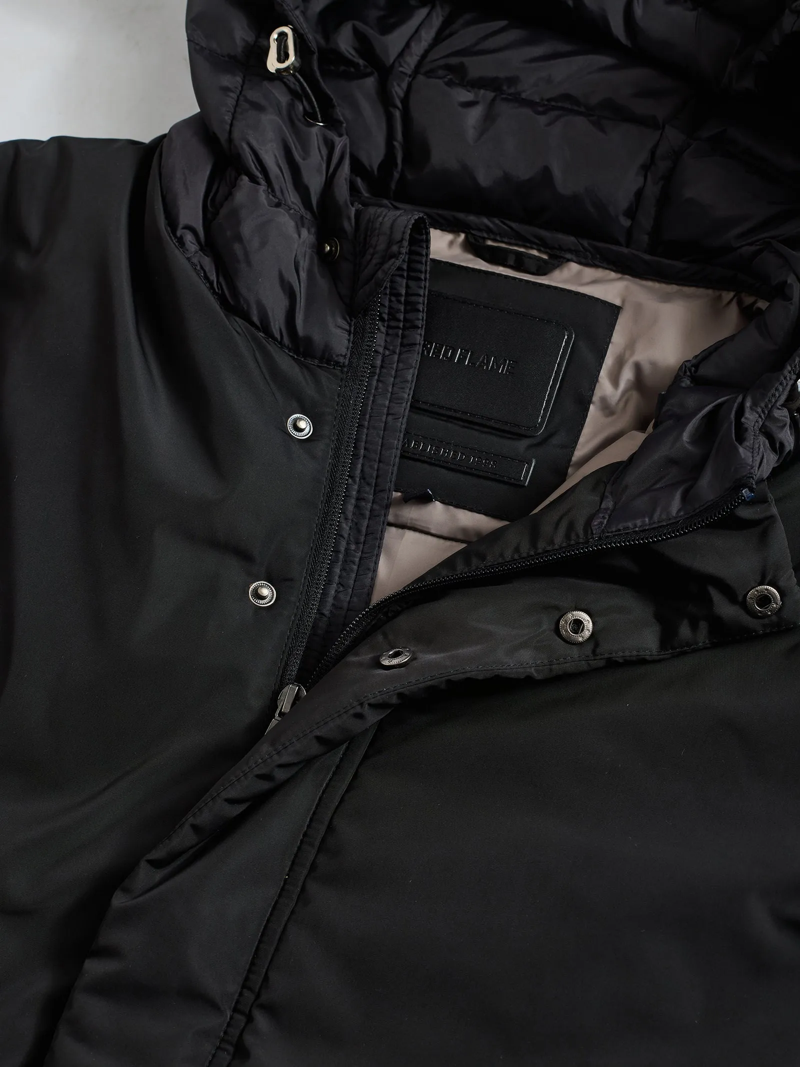 Black Hooded Puffer Jacket