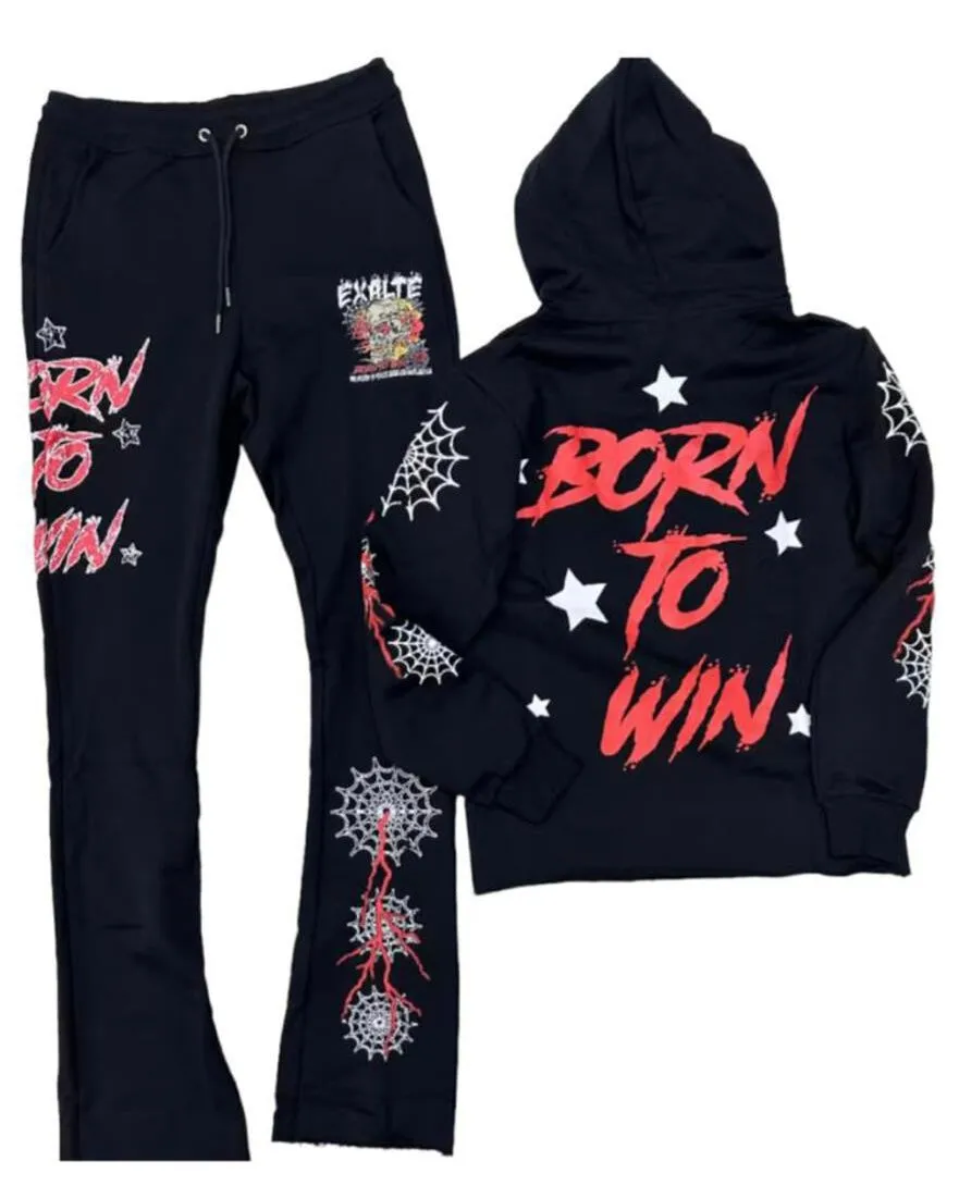 Born to Win Hoodie Set