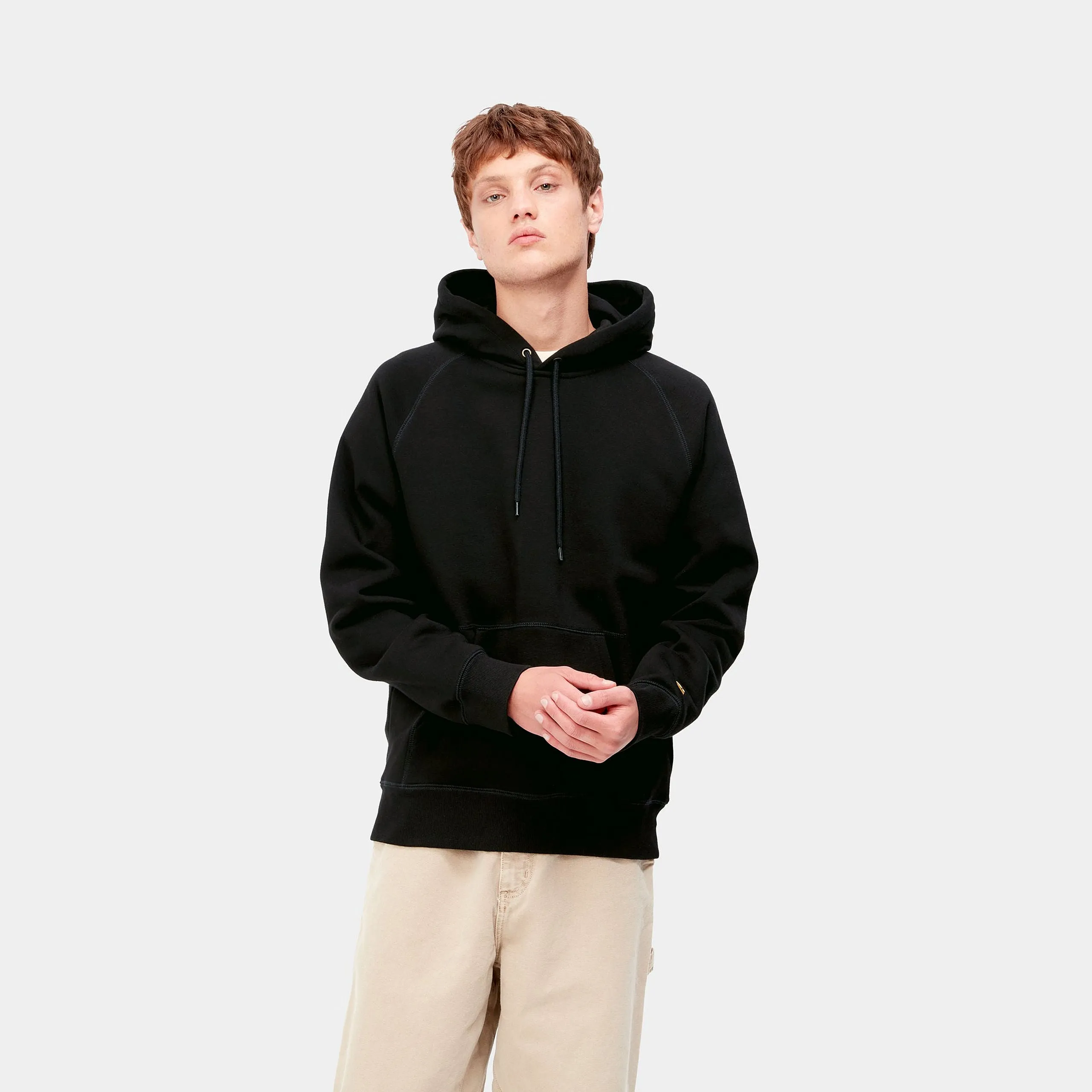 Carhartt Hooded Chase Sweat Black / Gold