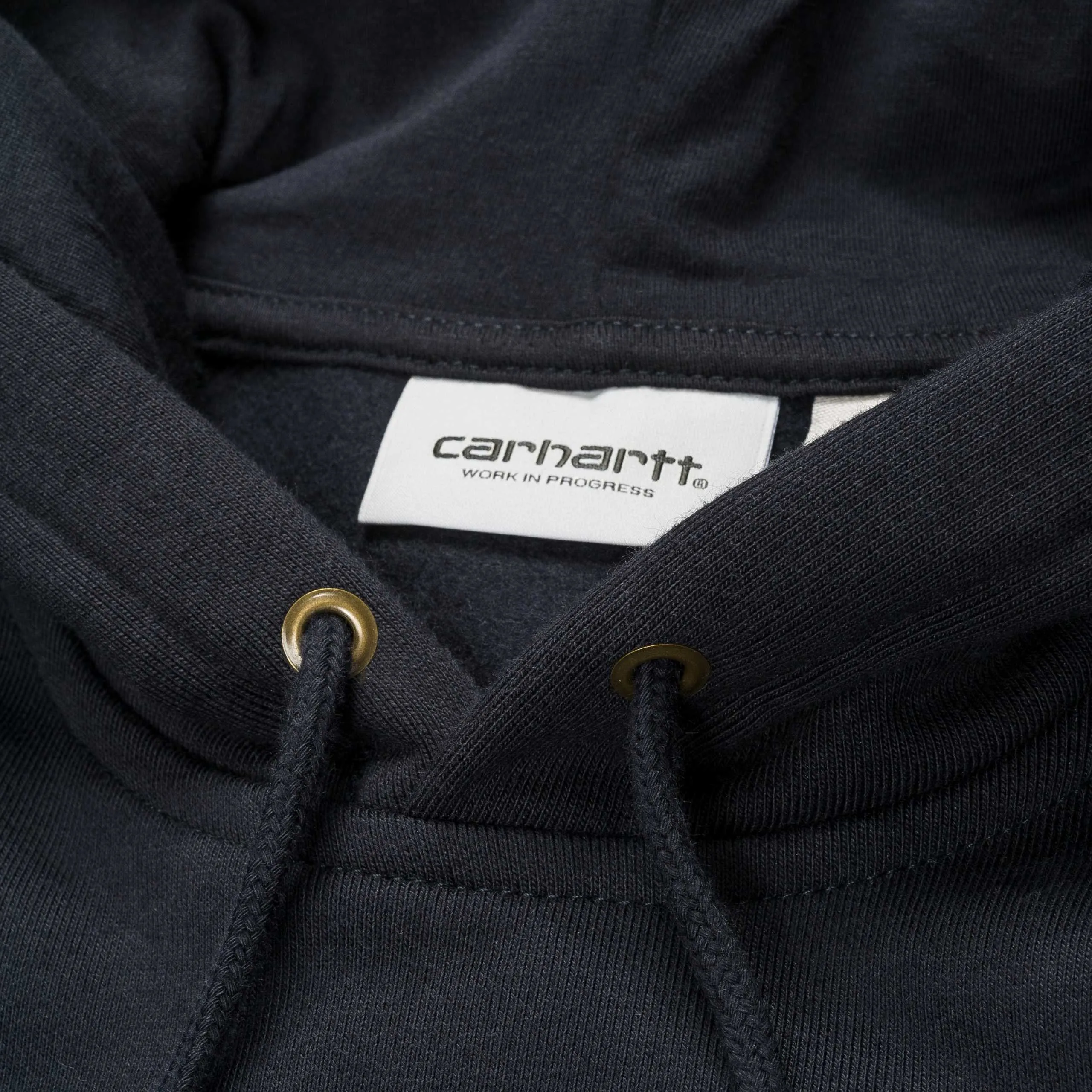 Carhartt Hooded Chase Sweat Dark Navy / Gold