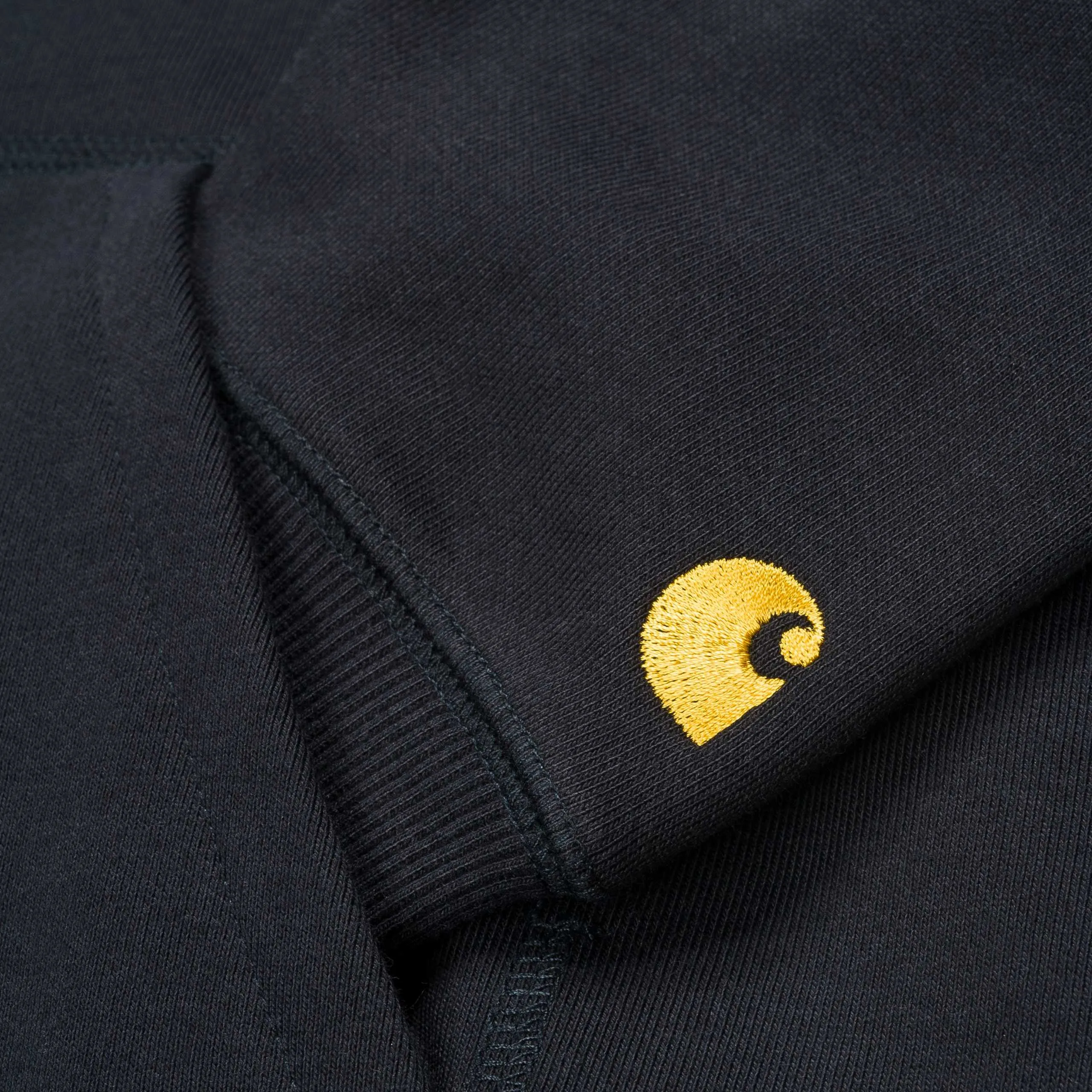 Carhartt Hooded Chase Sweat Dark Navy / Gold