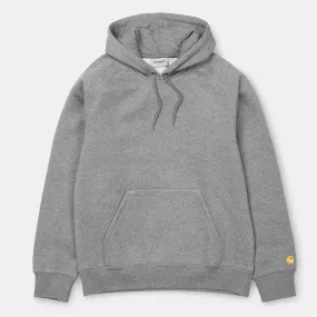 Carhartt Hooded Chase Sweat Grey Heather / Gold