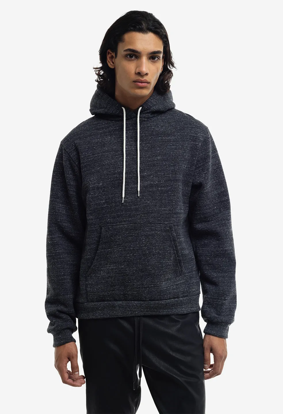 Cashmere Fleece Beach Hoodie / Heather Black