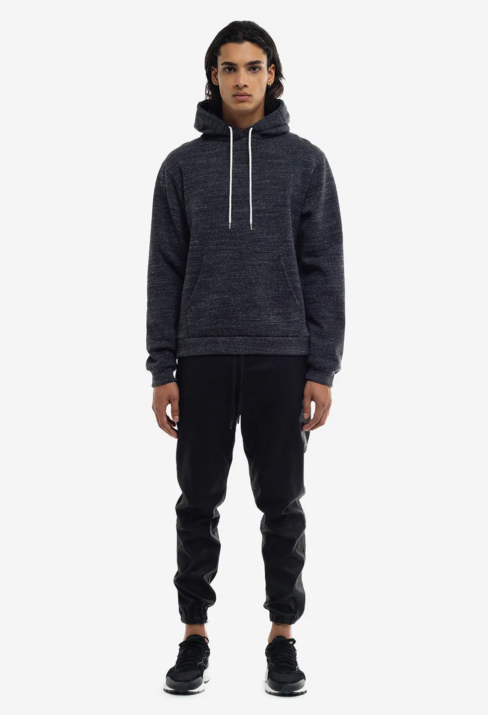 Cashmere Fleece Beach Hoodie / Heather Black