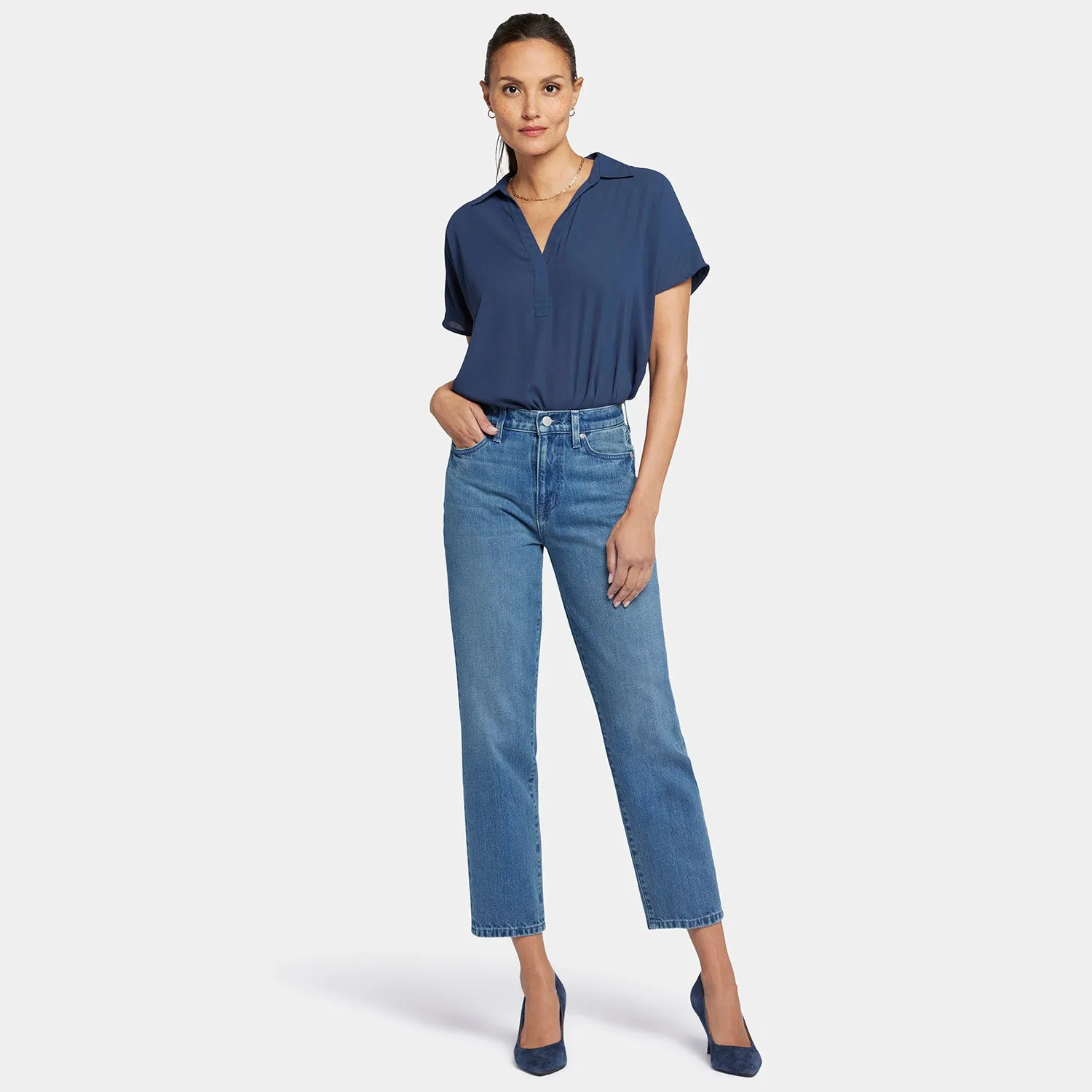 Charlotte Relaxed Jeans - Blue Island