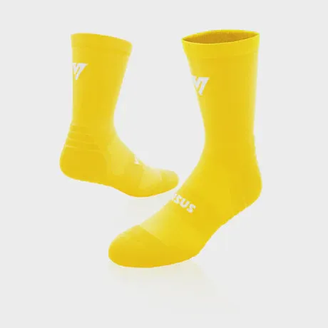 Classic White Active Crew Socks ButterCup