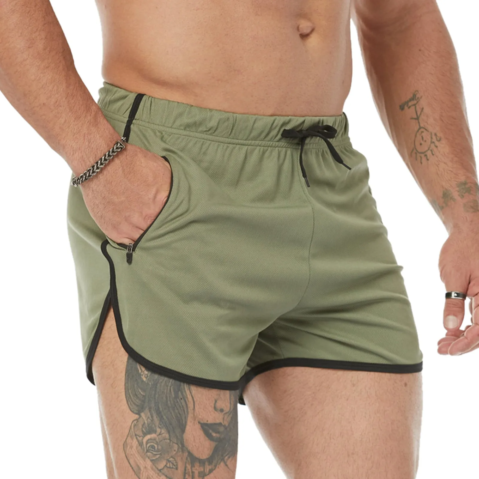 COLORFUL HOOCHIE DADDY 5'' INSEAM RUNNING SHORTS