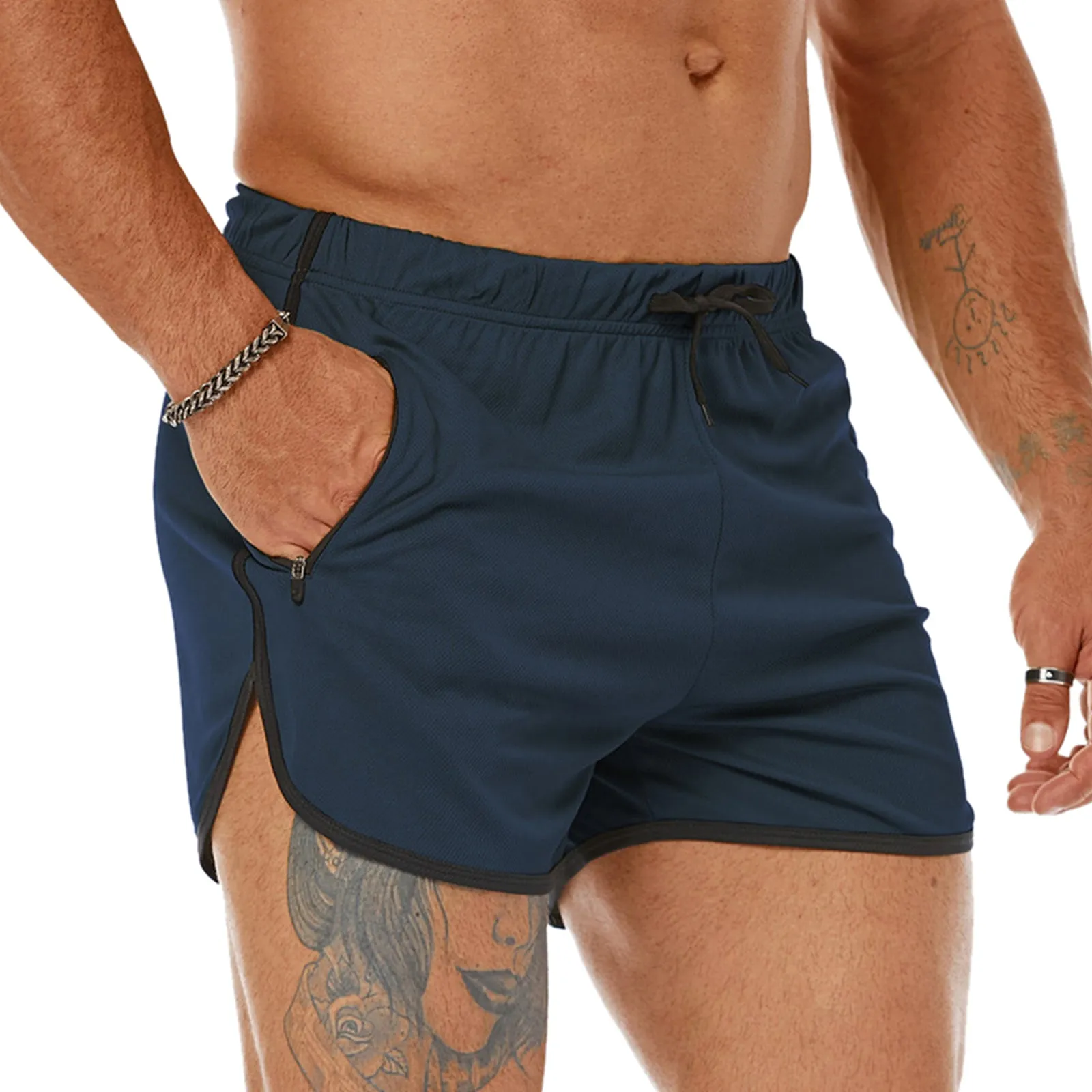 COLORFUL HOOCHIE DADDY 5'' INSEAM RUNNING SHORTS