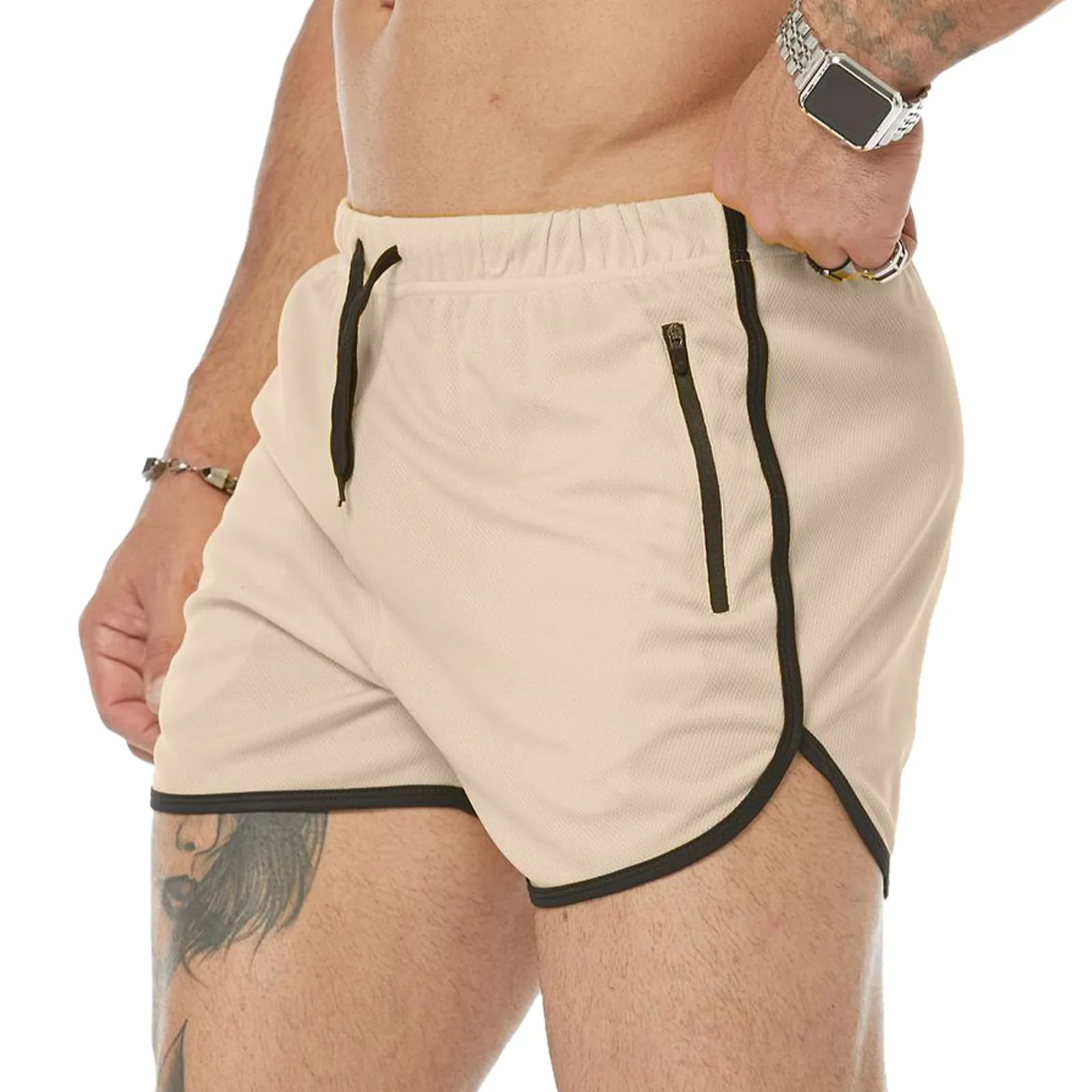 COLORFUL HOOCHIE DADDY 5'' INSEAM RUNNING SHORTS