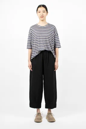 Cuff Pleated Pant Black