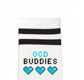 Custom Design Striped Crew Socks - Medium