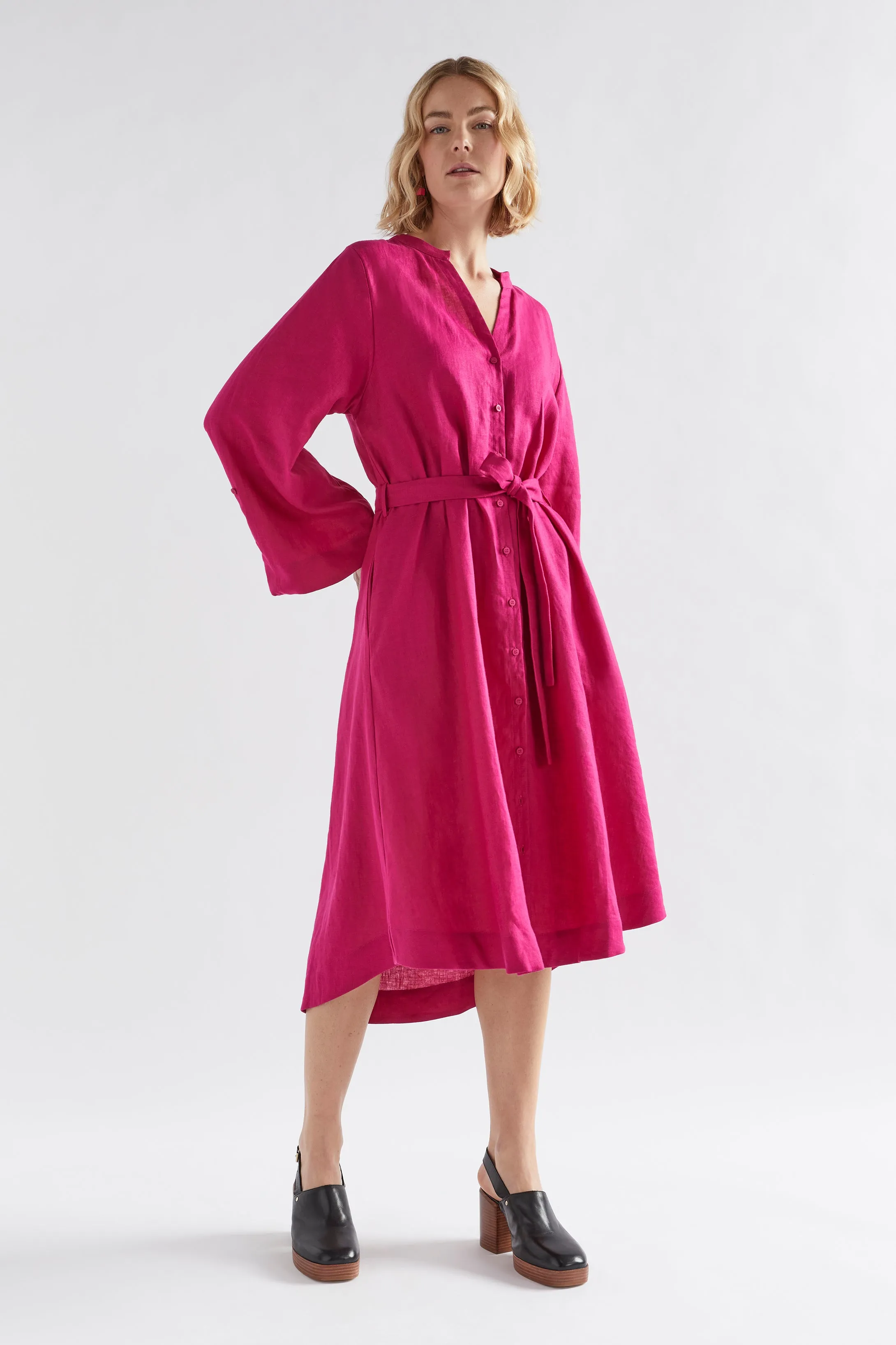 Elev Linen Shirt Dress