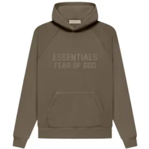 FEAR OF GOD ESSENTIALS LOGO WOOD HOODIE 'FW22'