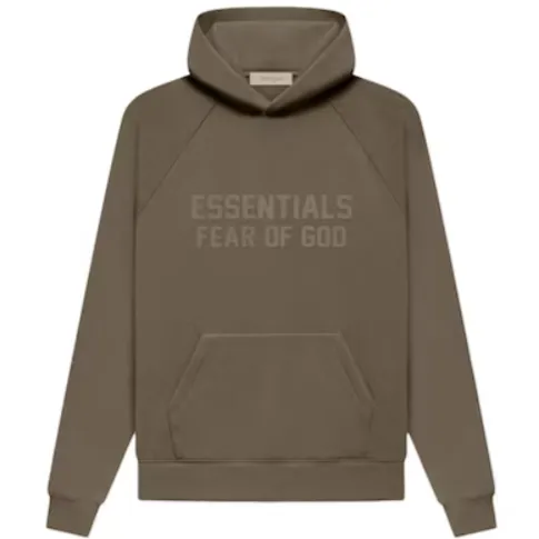 FEAR OF GOD ESSENTIALS LOGO WOOD HOODIE 'FW22'