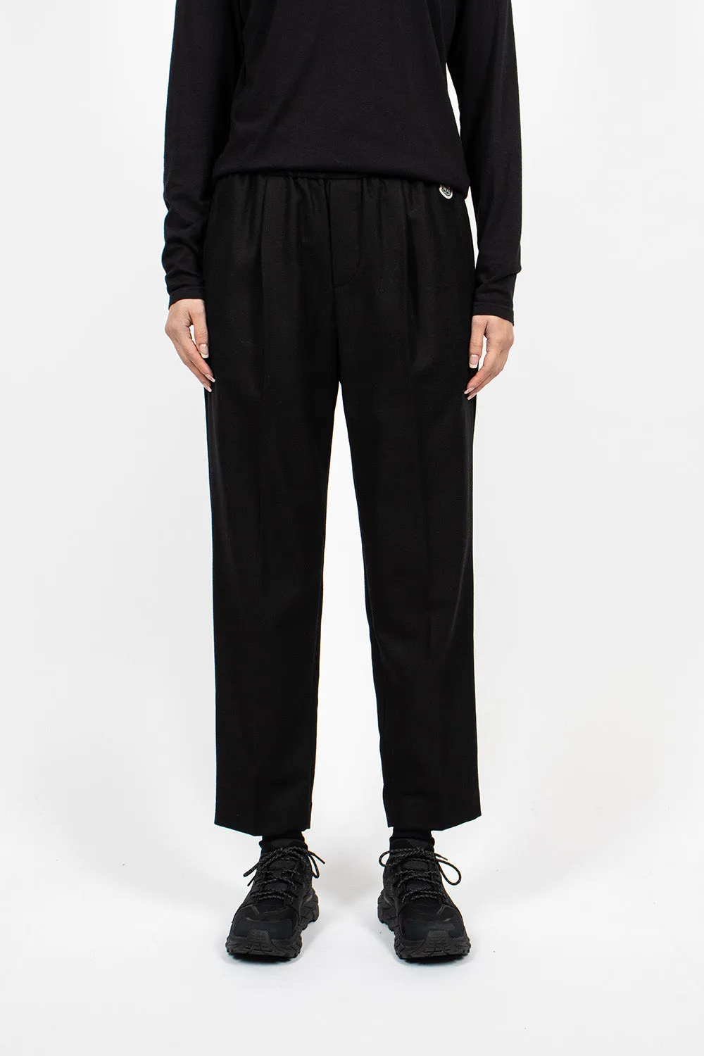 Flannel Jogging Trousers Black