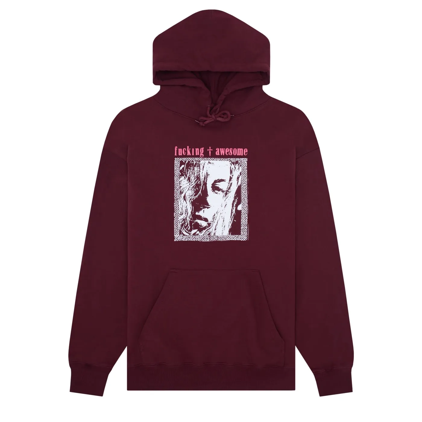 FUCKING AWESOME SAD WORLD HOODIE - MAROON