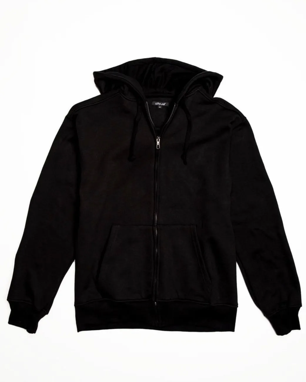 Full-Zip Solid Hoodie