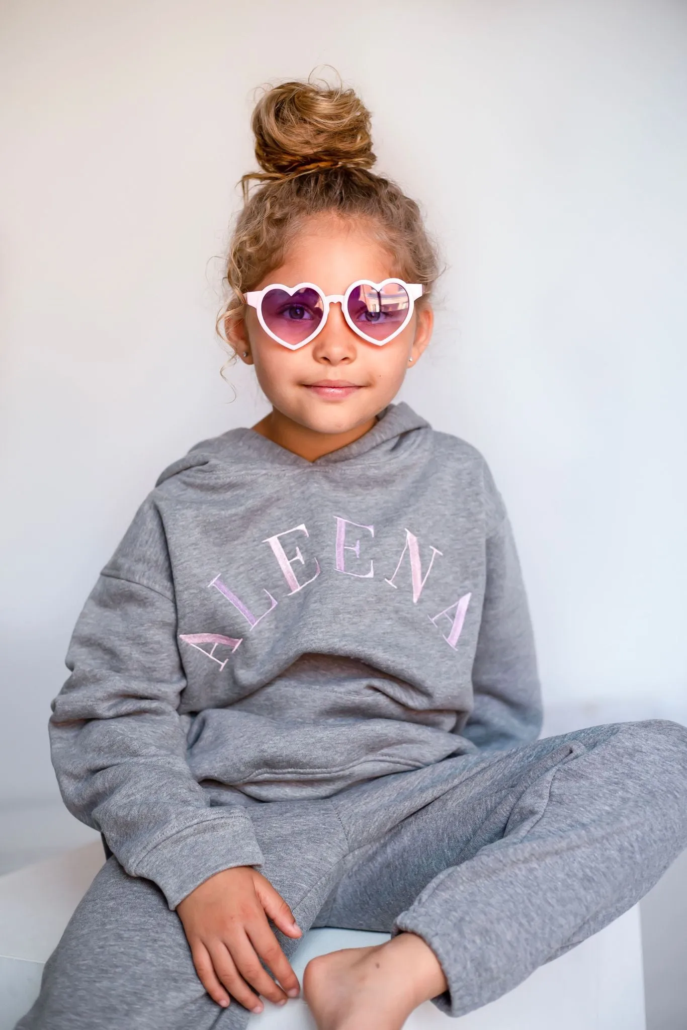 Girls Grey Est Hooded Tracksuit