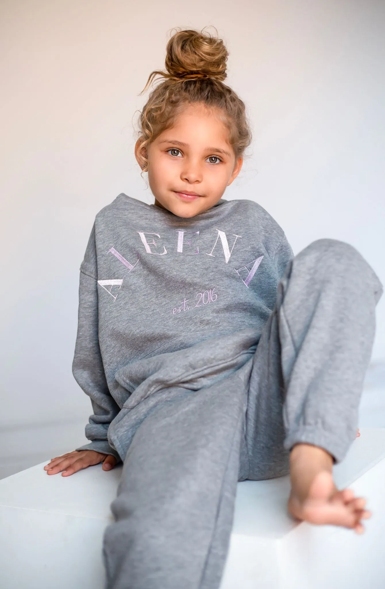 Girls Grey Est Hooded Tracksuit