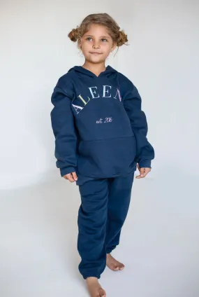 Girls Navy Est Hooded Tracksuit