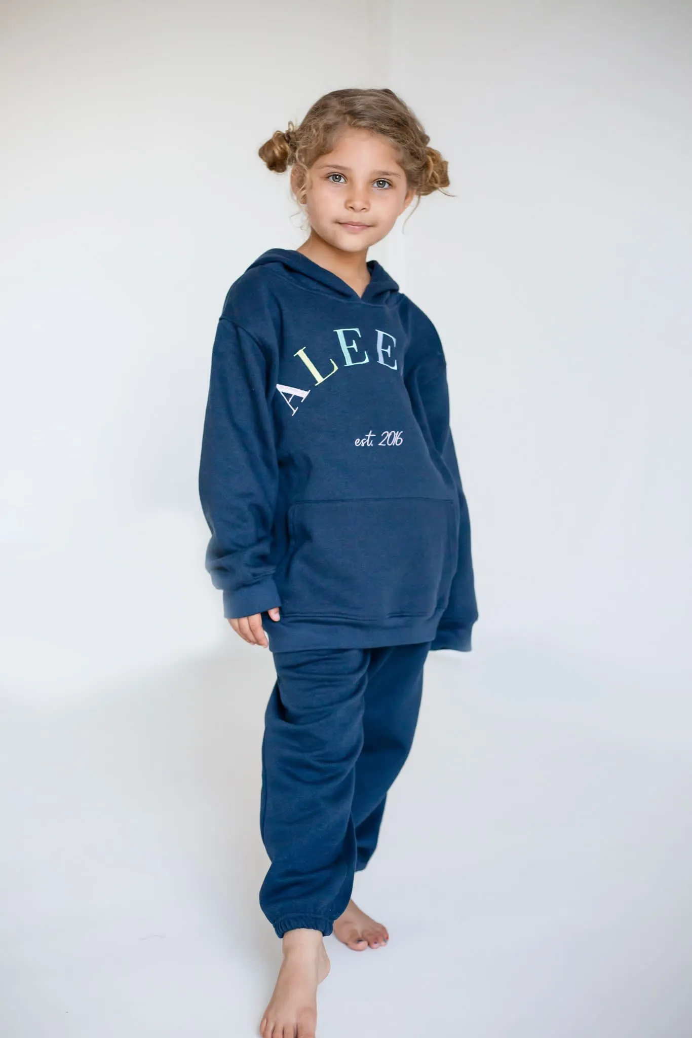 Girls Navy Est Hooded Tracksuit