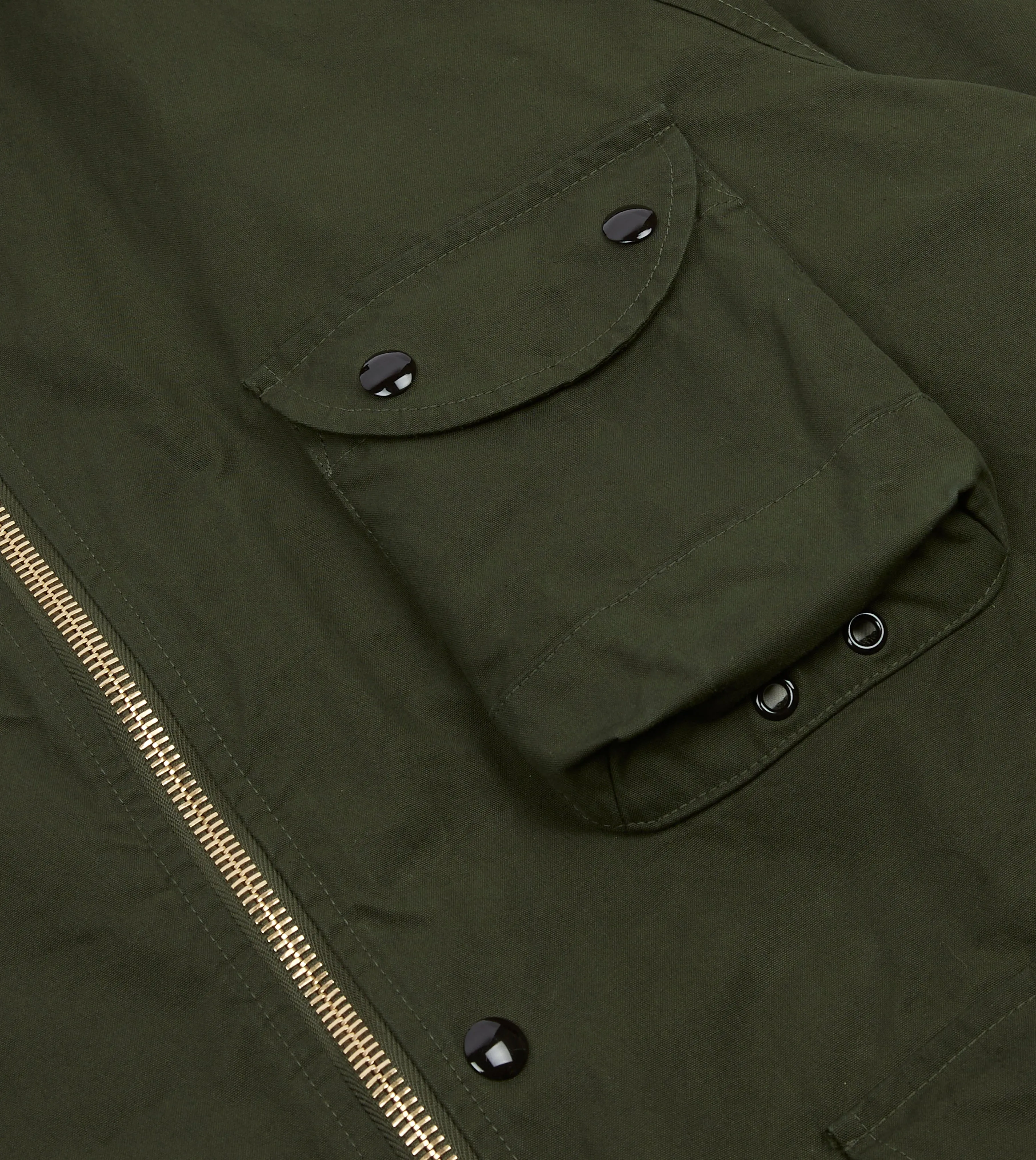 Green Waxed Lightweight Coverall Jacket