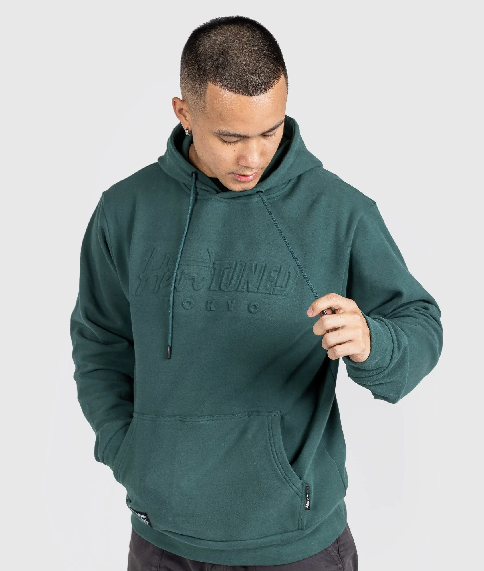 Hardtuned Embossed P1 Fleece Hoodie - Green