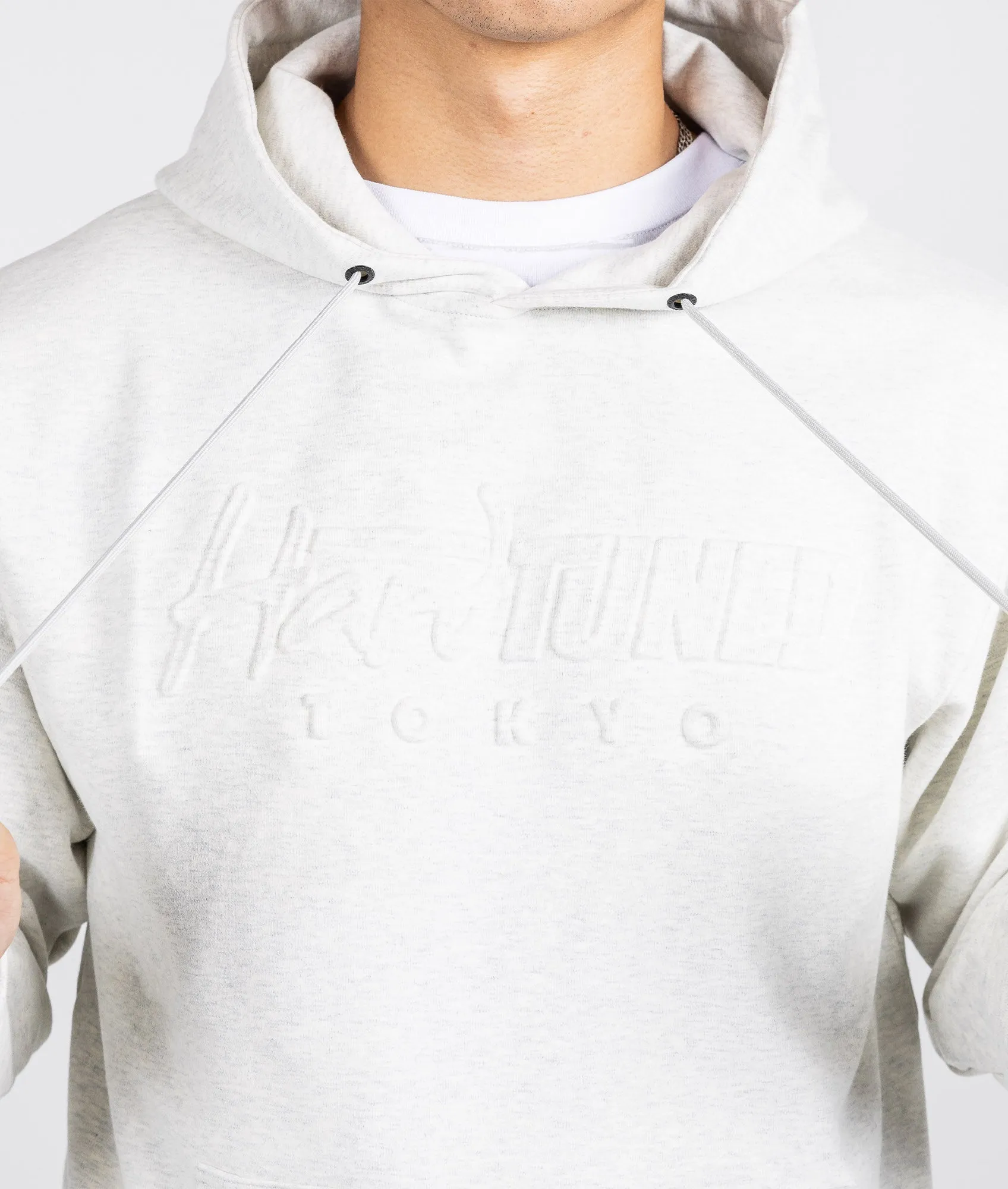 Hardtuned Embossed P1 Fleece Hoodie - White