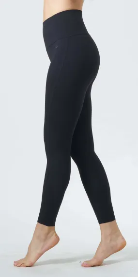 HIGH-WAIST LACE SIDE SEAM FULL LENGTH SPORTS LEGGINGS