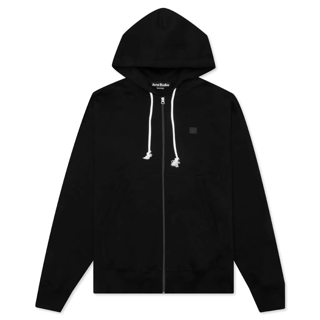 Hooded Zip Sweatshirt - Black