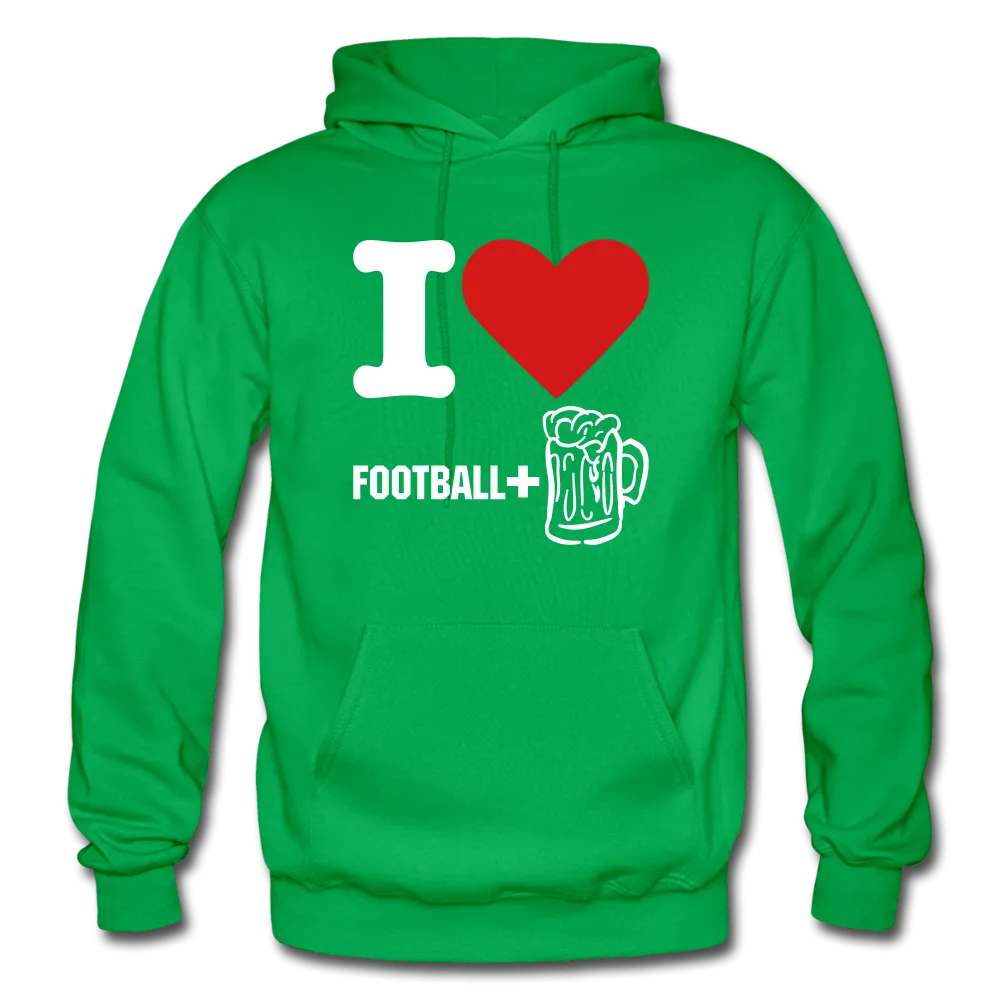 I Love Football And Beer Hoodie