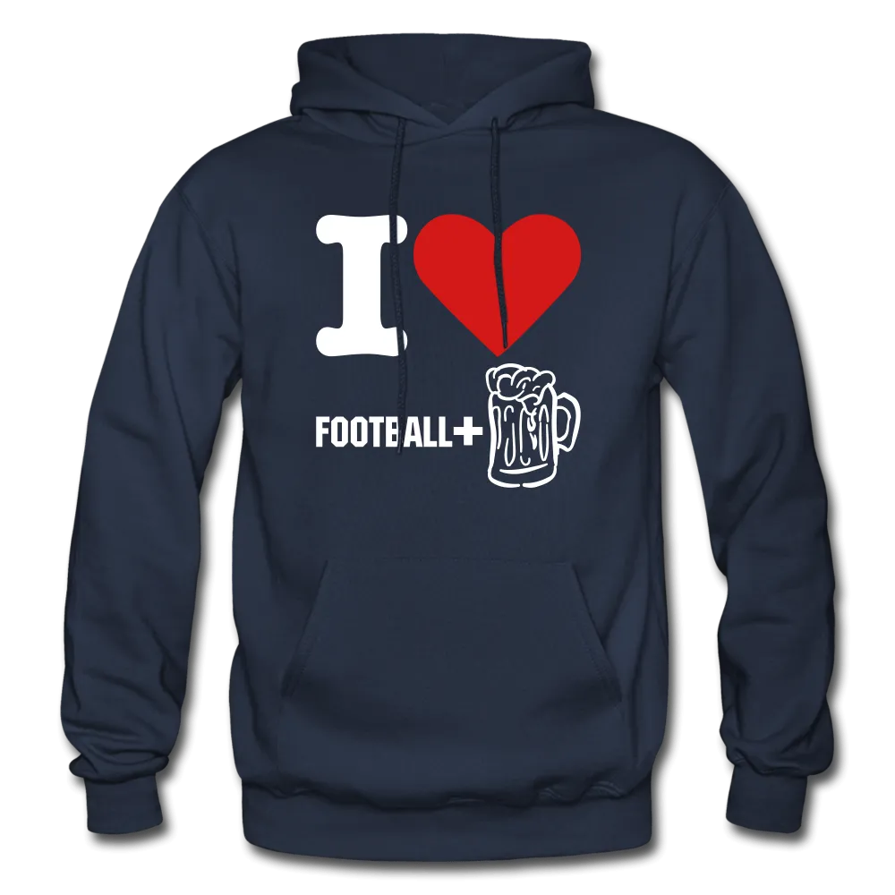 I Love Football And Beer Hoodie